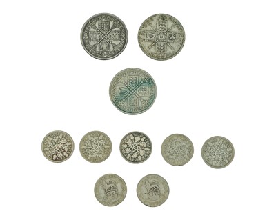 Lot 31 - GB PRE-DECIMAL COINAGE - including a little .500 silver of 51.83g.