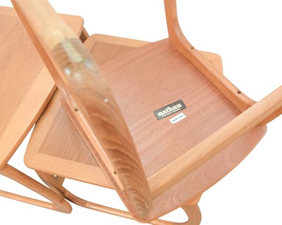 Lot 10 - A nest of three Nathan teak occasional tables.
