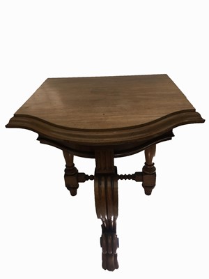 Lot 3031 - A Victorian mahogany narrow side table, the...