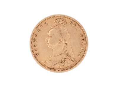 Lot 67 - A Victoria 1892 Jubilee bust half sovereign gold coin.