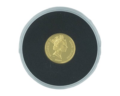 Lot 25 - QEII .999 GOLD PROOF 1990 COOK ISLAND 25 DOLLAR COIN.