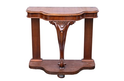 Lot 794 - A Victorian mahogany console table.