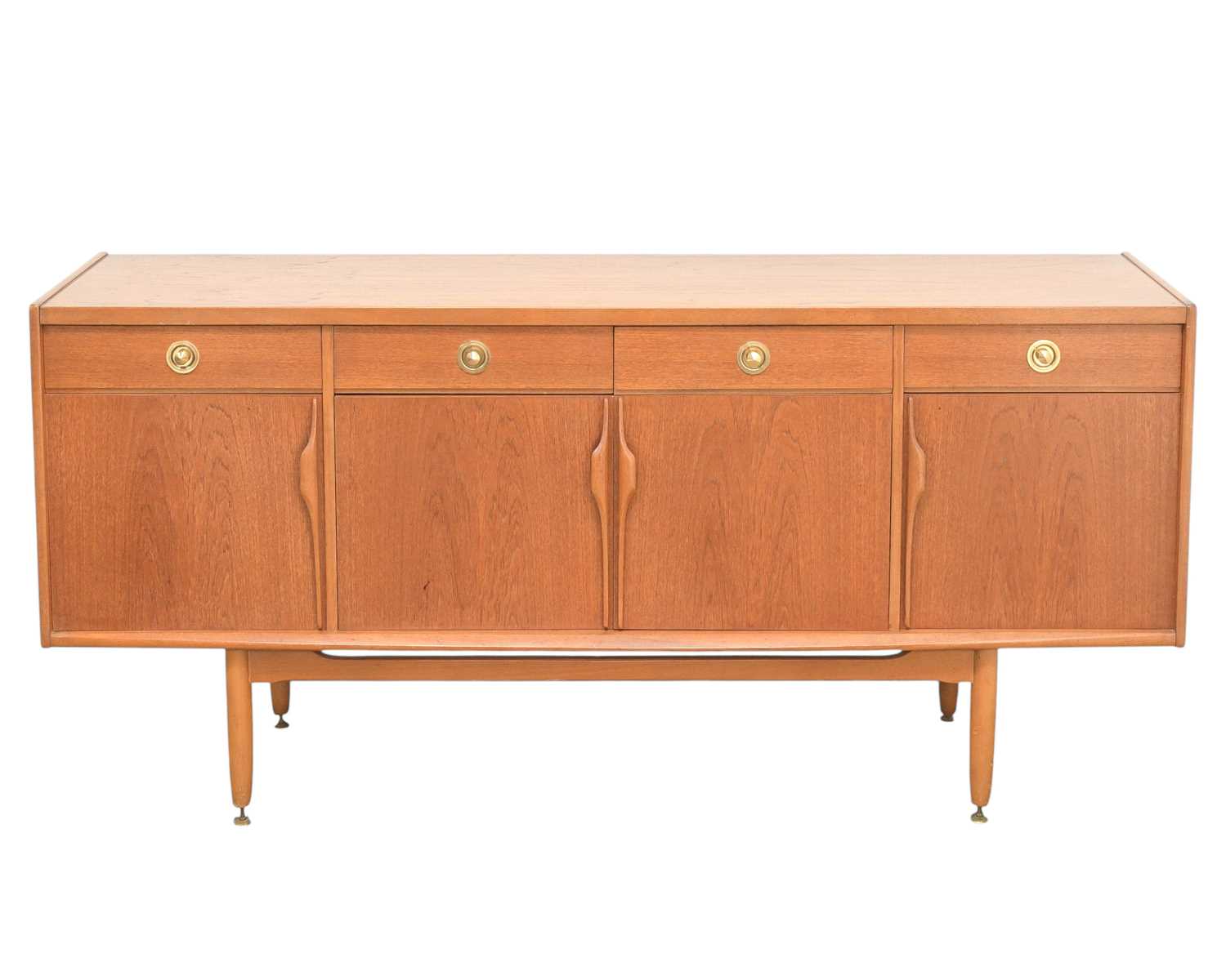 Lot 43 - A teak sideboard.