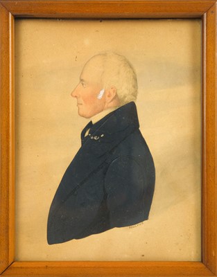Lot 601 - Edgar Adolphe, a portrait miniature of a gentleman.