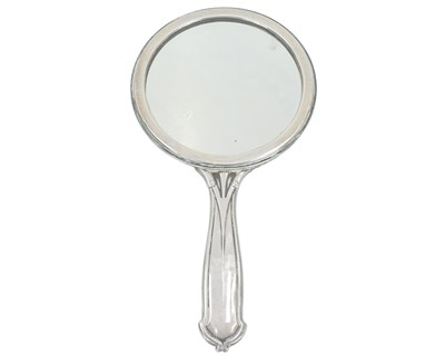 Lot 50 - Kate Harris for William Hutton & Sons, an Art Nouveau silver hand mirror.