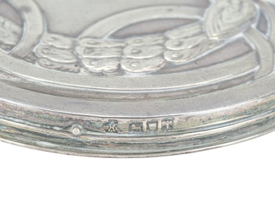 Lot 50 - Kate Harris for William Hutton & Sons, an Art Nouveau silver hand mirror.
