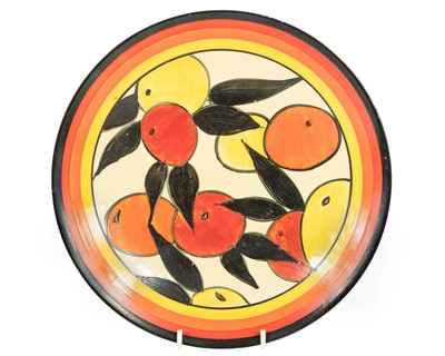 Lot 103 - A Clarice Cliff Oranges and Lemons pattern plate.