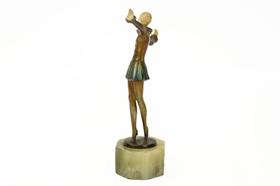 Lot 364 - Josef Lorenzl (1892-1950), an Art Deco cold painted bronze and ivory figure.