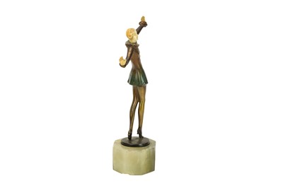 Lot 364 - Josef Lorenzl (1892-1950), an Art Deco cold painted bronze and ivory figure.