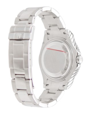 Lot 658 - ROLEX - A fine Yacht-Master platinum and steel gentleman's mid-size bracelet wristwatch.