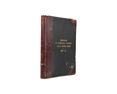 Lot 426 - Record of Special Locked Coil Wire Ropes No.4