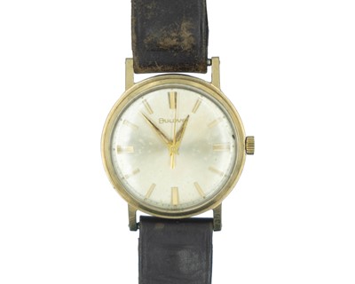 Lot 624 - BULOVA - A 9k cased gentleman's manual wind dress wristwatch.