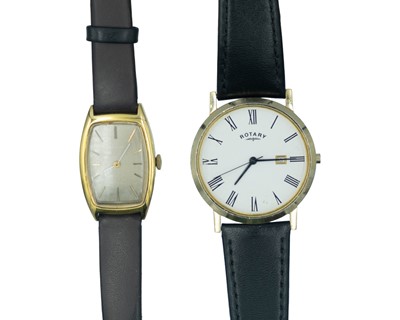 Lot 723 - A ROTARY Windor gentleman's quartz wristwatch and a BULOVA ladies manual wind..