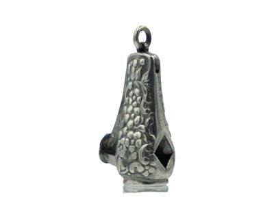 Lot 578 - A silver fob V cigar-cutter.