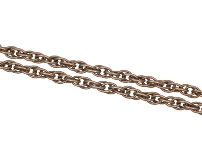 Lot 137 - A 9k rope twist 24.5" neck chain.