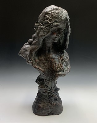Lot 67 - A French Art Nouveau style composition bust of...