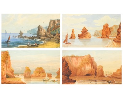 Lot 201 - Four `19th Century Views near Dawlish, Devon
