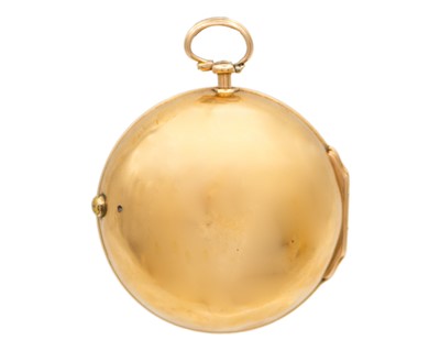Lot 502 - A rare early 18th-century gold pair case fusee verge pocket watch, signed ROUSSEAU LONDON.