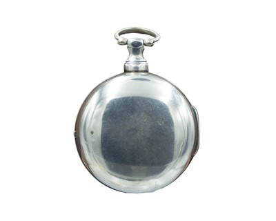 Lot 515 - A George III silver pair case fusee verge half-hunter pocket watch signed John Farrer, PONTEFRACT.