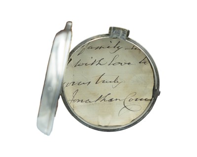 Lot 515 - A George III silver pair case fusee verge half-hunter pocket watch signed John Farrer, PONTEFRACT.
