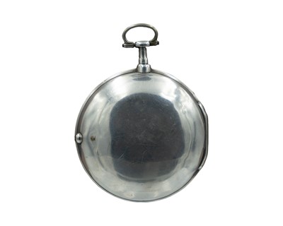 Lot 511 - A George III silver pair case fusee verge pocket watch, signed Walker, London.