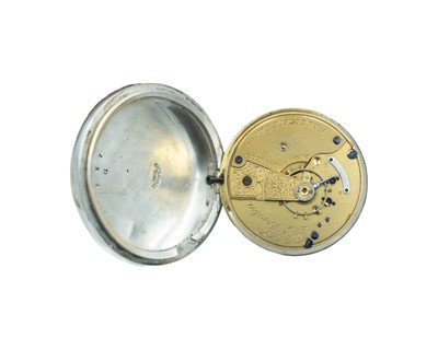 Lot 523 - Two American nickel-silver cased keyless lever pocket watches, by HAMILTON & WALTHAM