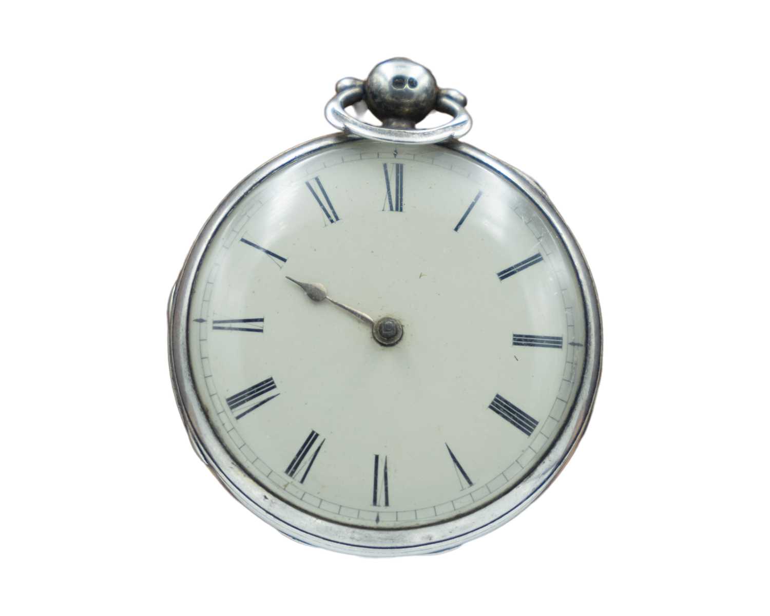 Lot 522 - Cornish Interest - A William IV silver-cased key wind fusee lever pocket watch, Henry Dobb, HELSTON.