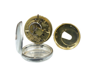 Lot 522 - Cornish Interest - A William IV silver-cased key wind fusee lever pocket watch, Henry Dobb, HELSTON.