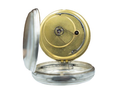 Lot 522 - Cornish Interest - A William IV silver-cased key wind fusee lever pocket watch, Henry Dobb, HELSTON.