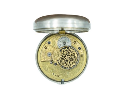 Lot 519 - A George IV silver pair-case fusee-verge pocket watch, by F. Berreys, London.