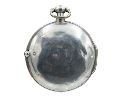 Lot 520 - A George III silver pair-case fusee verge pocket watch, by James McCabe, Royal Exchange, London.