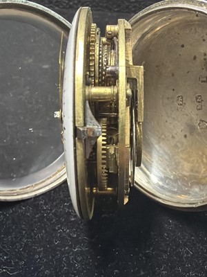Lot 513 - A George III silver pair-case fusee verge pocket watch, signed T Betterton, London.