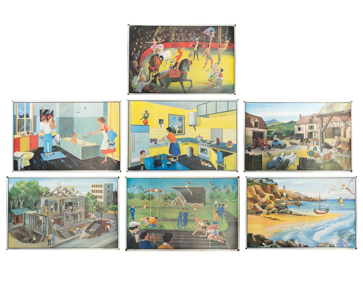 Lot 28 - Educational French posters.