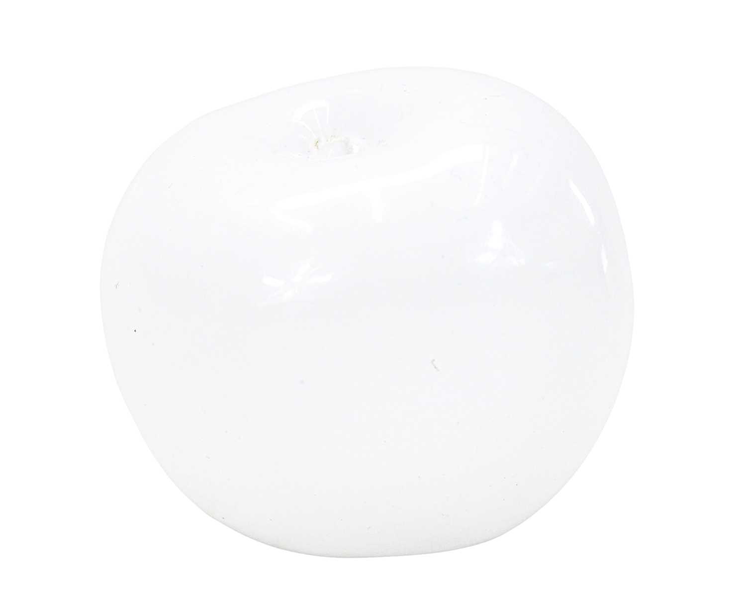 Lot 108 - A Troika white pottery apple.