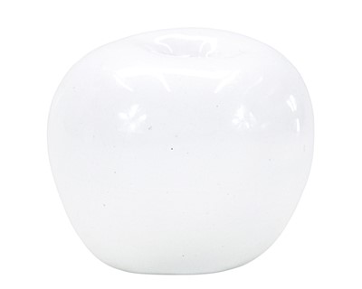 Lot 108 - A Troika white pottery apple.