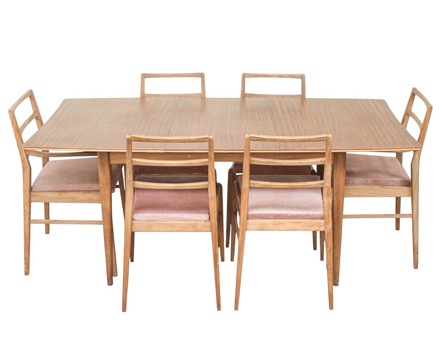 Lot 48 - Richard Hornby for Fyne Ladye, a teak extending dining table and six chairs.