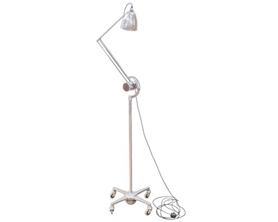 Lot 257 - A chrome plated Horstmann counterpoised standard lamp.