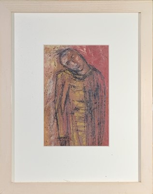 Lot 1222 - Figure study Oil on canvas Indistinctly signed...