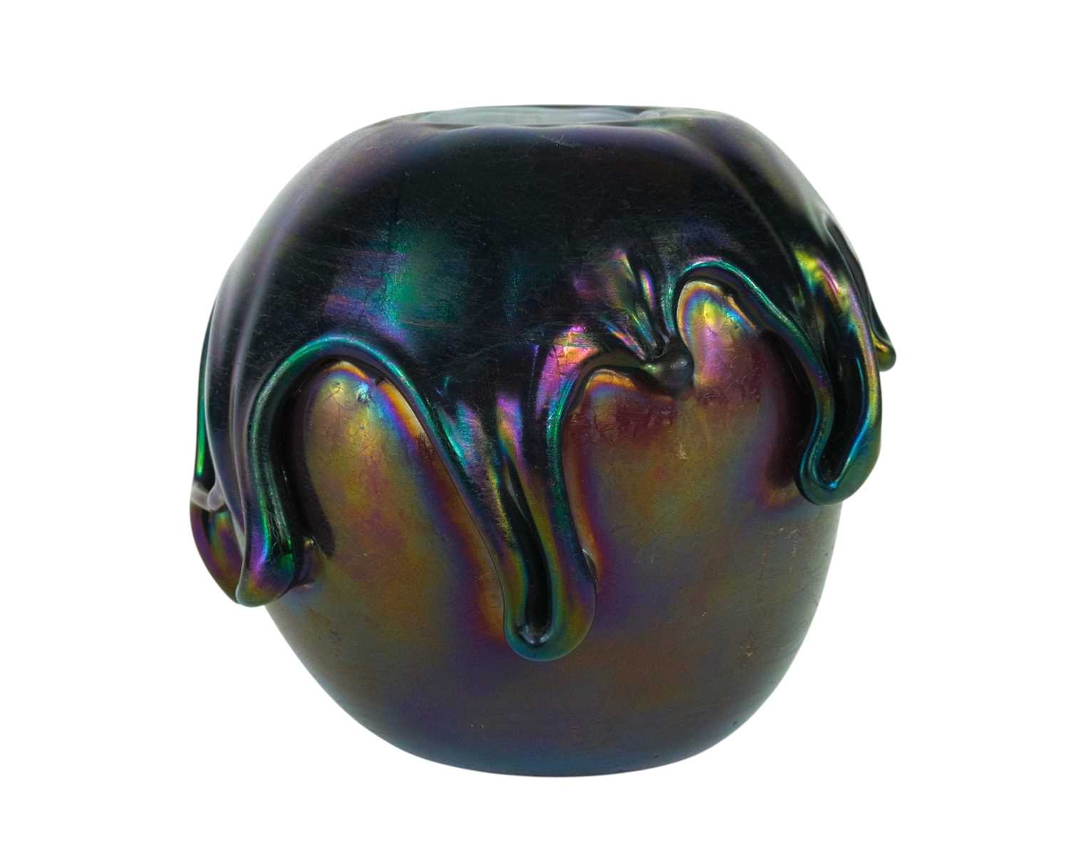 Lot 27 - A John Ditchfield bulbous vase.