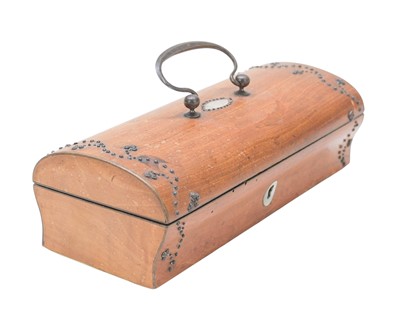 Lot 1 - A French Palais Royale satinwood cased necessaire.