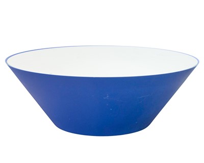 Lot 252 - A blue acrylic 'Pond' coffee table.