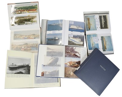 Lot 360 - Ship and Shipwreck Postcards and Photos - all periods contained in six albums.