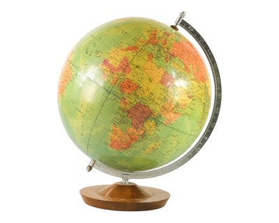 Lot 341 - A Rath (German) political globe on a walnut stand.