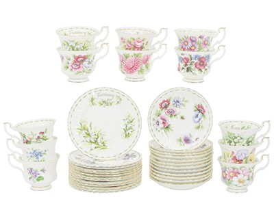 Lot 378 - Royal Albert 'Flower of the Month' series china.
