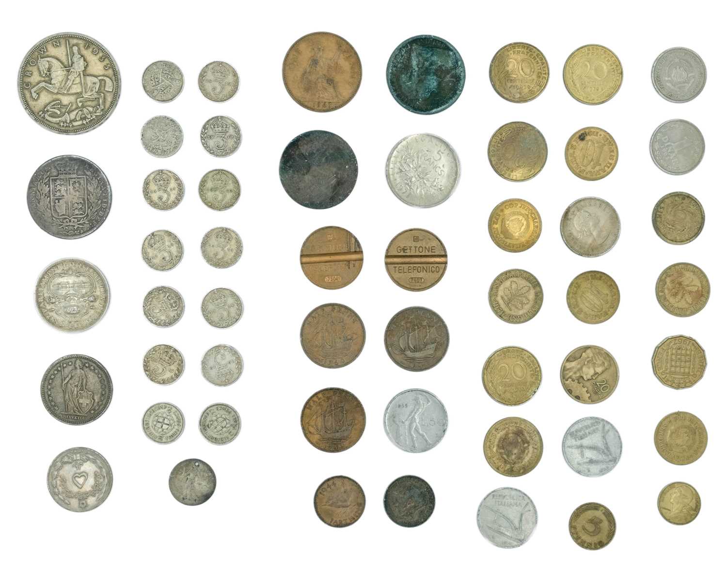 Lot 29 - GB & WORLD COINAGE - to include a little silver.