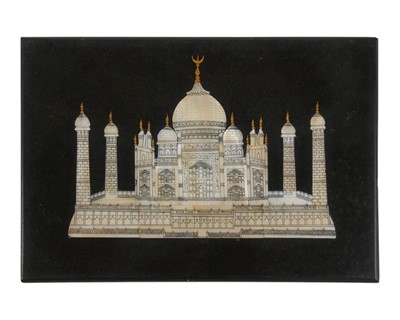 Lot 21 - A small Indian slate plaque.