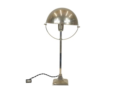 Lot 365 - An Art Deco style chrome desk lamp.