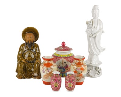 Lot 511 - A Chinese blanc de Chine figure of Guanyin.