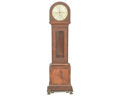 Lot 740 - A mahogany regulator longcase clock.