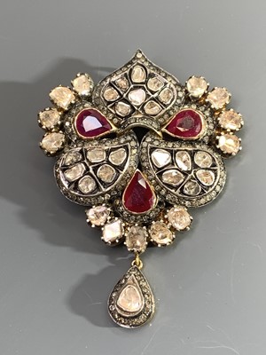 Lot 2523 - An impressive Indian high purity gold pendant...